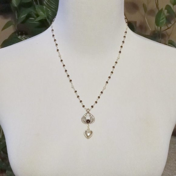 Vintage Sterling Silver Onyx Bezel Set Angel Wings Rosary Bead - Picture 14 of 14